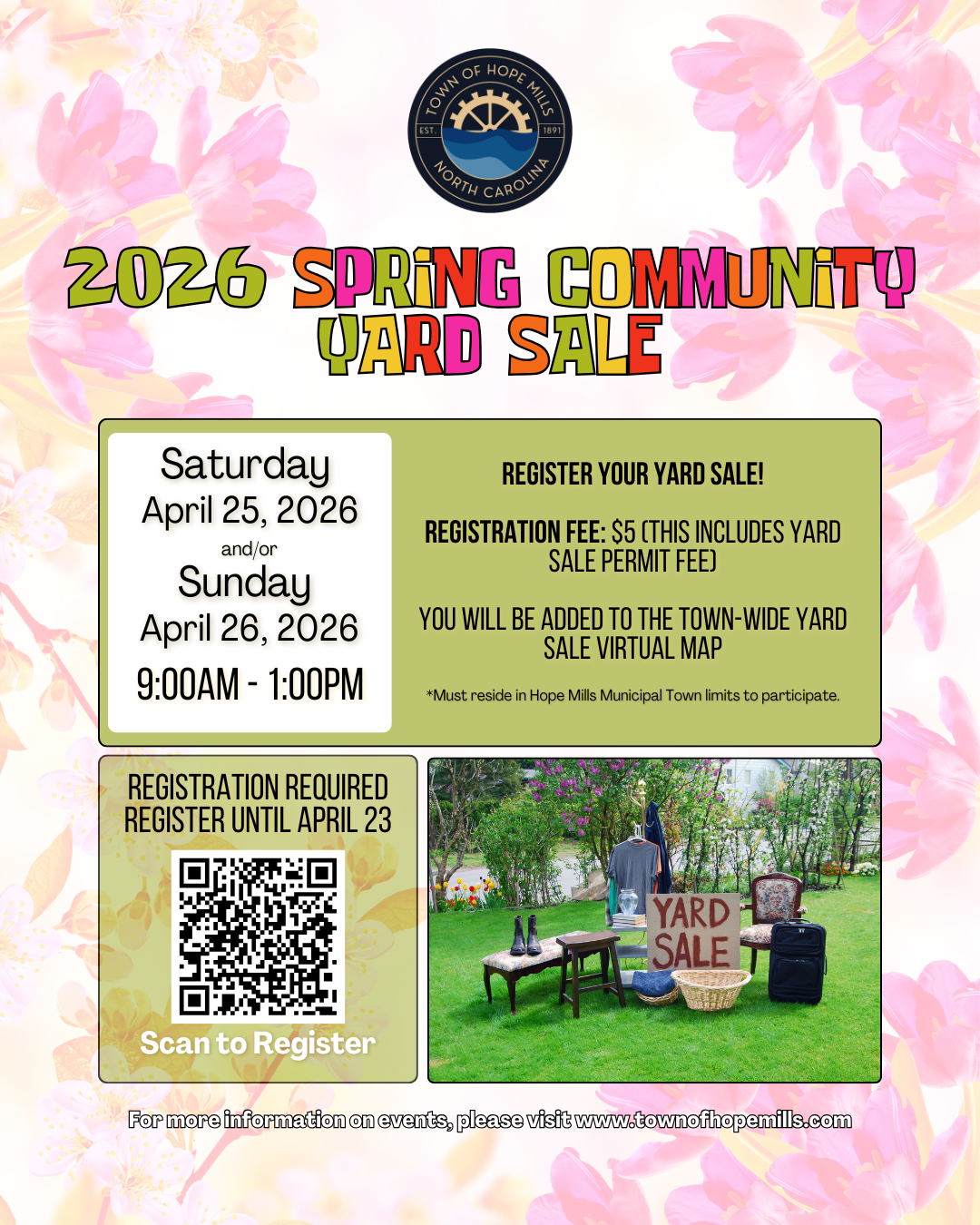 Spring Yard Sale Flyer